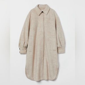 H&M | Light Beige Oversized Coat